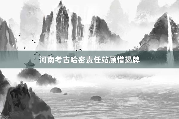 河南考古哈密责任站顾惜揭牌