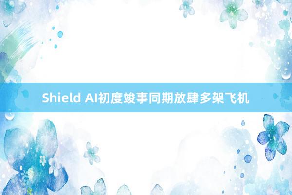 Shield AI初度竣事同期放肆多架飞机