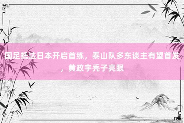 国足抵达日本开启首练，泰山队多东谈主有望首发，黄政宇秃子亮眼